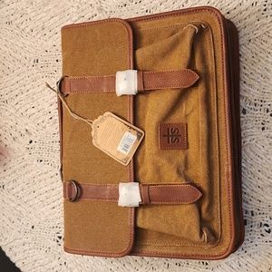 STS Ranchwear Canvas Collection High Plains Messenger Cognac Canvas One Size
